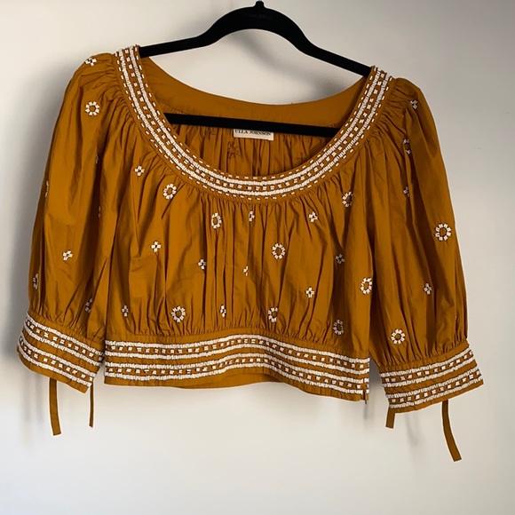 Ulla Johnson Zola Bead Embellished Top - Size 4 - Picture 1 of 8